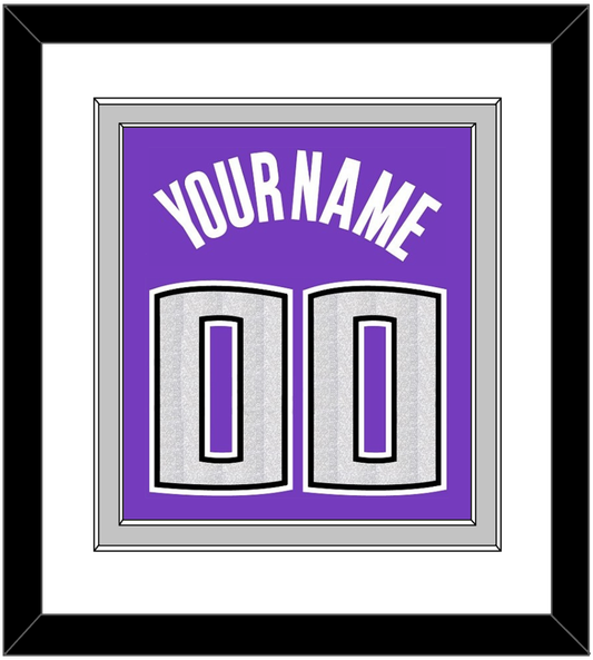 Sacramento Name & Number - Road Purple (2014-2016) - Signature Tier 1