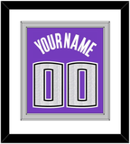 Sacramento Name & Number - Road Purple (2014-2016) - Double Mat 1