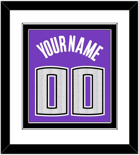 Sacramento Name & Number - Road Purple (2014-2016) - Signature Tier 2