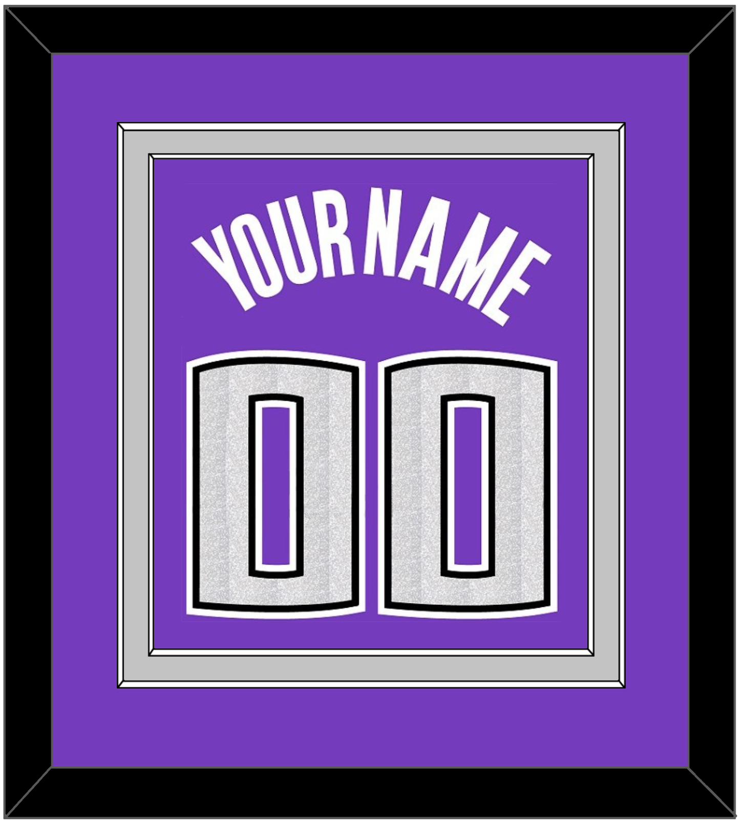 Sacramento Name & Number - Road Purple (2014-2016) - Signature Tier 3