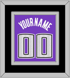 Sacramento Name & Number - Road Purple (2014-2016) - Double Mat 4