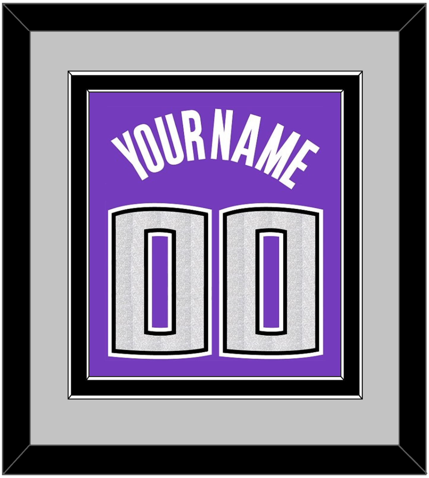 Sacramento Name & Number - Road Purple (2014-2016) - Signature Tier 5