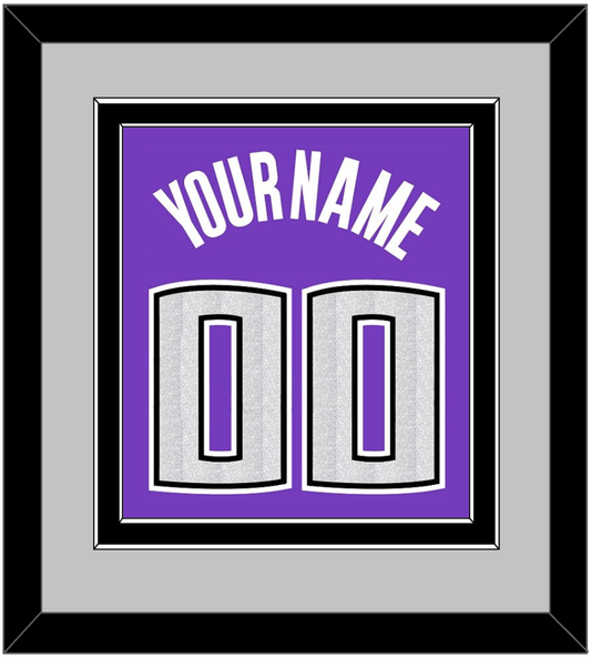 Sacramento Name & Number - Road Purple (2014-2016) - Signature Tier 5