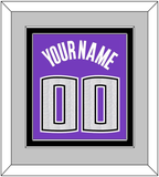 Sacramento Name & Number - Road Purple (2014-2016) - Double Mat 5
