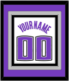 Sacramento Name & Number - Home White (2014-2016) - Triple Mat 2