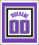 Sacramento Name & Number - Home White (2014-2016) - Triple Mat 2