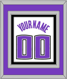 Sacramento Name & Number - Home White (2014-2016) - Triple Mat 2