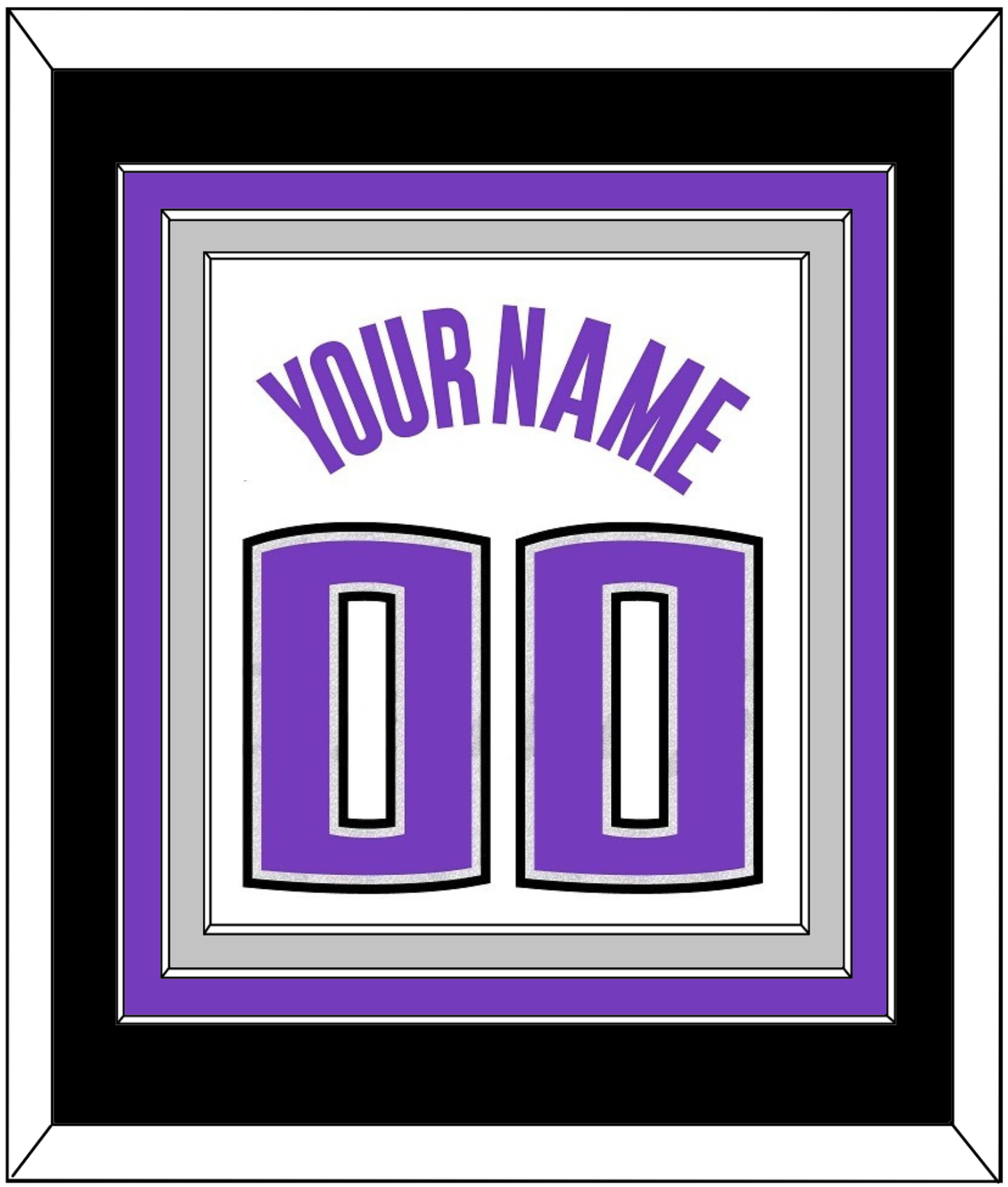 Sacramento Name & Number - Home White (2014-2016) - Premier Tier 3