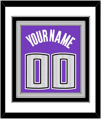 Sacramento Name & Number - Road Purple (2014-2016) - Premier Tier 1