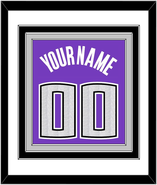 Sacramento Name & Number - Road Purple (2014-2016) - Premier Tier 1