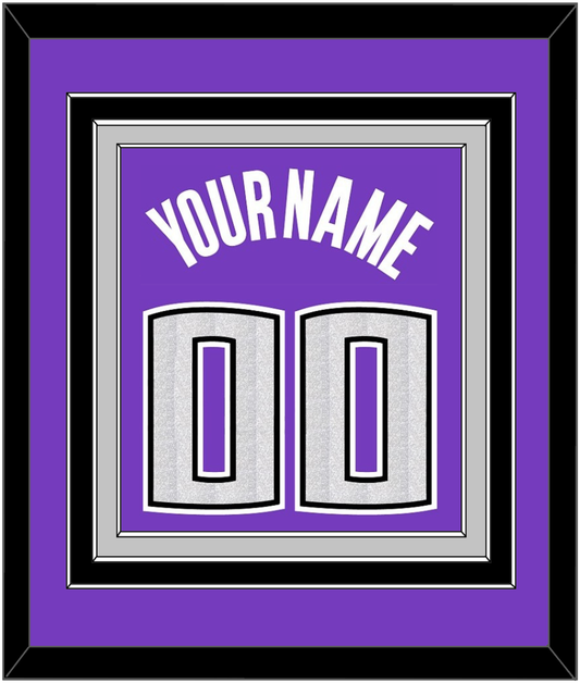 Sacramento Name & Number - Road Purple (2014-2016) - Premier Tier 2