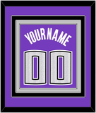 Sacramento Name & Number - Road Purple (2014-2016) - Triple Mat 2