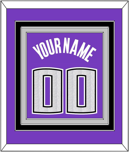 Sacramento Name & Number - Road Purple (2014-2016) - Premier Tier 2