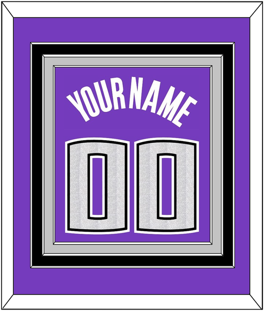 Sacramento Name & Number - Road Purple (2014-2016) - Premier Tier 2
