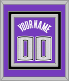 Sacramento Name & Number - Road Purple (2014-2016) - Triple Mat 2