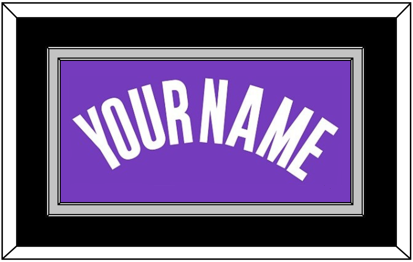 Sacramento Name - Road Purple (2014-2016) - Signature Tier 3