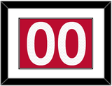 Toronto Number - Red Icon (2015-2020) - Single Mat 1