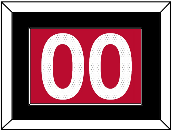 Toronto Number - Red Icon (2015-2020) - Single Mat 2