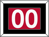 Toronto Number - Red Icon (2015-2020) - Single Mat 2
