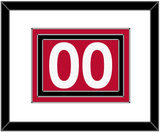 Toronto Number - Red Icon (2015-2020) - Triple Mat 1