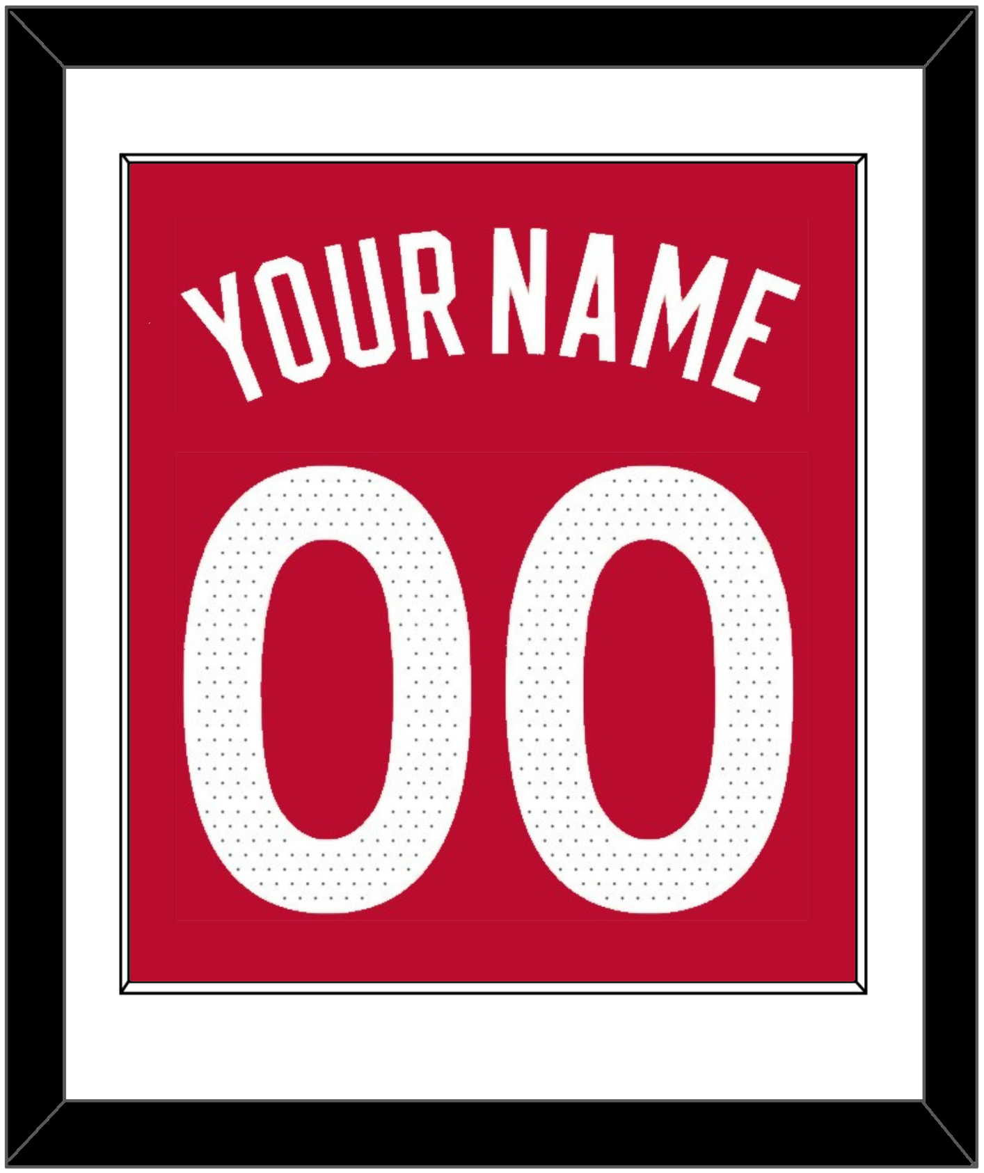 Toronto Name & Number - Red Icon (2015-2020) - Essential Tier 1
