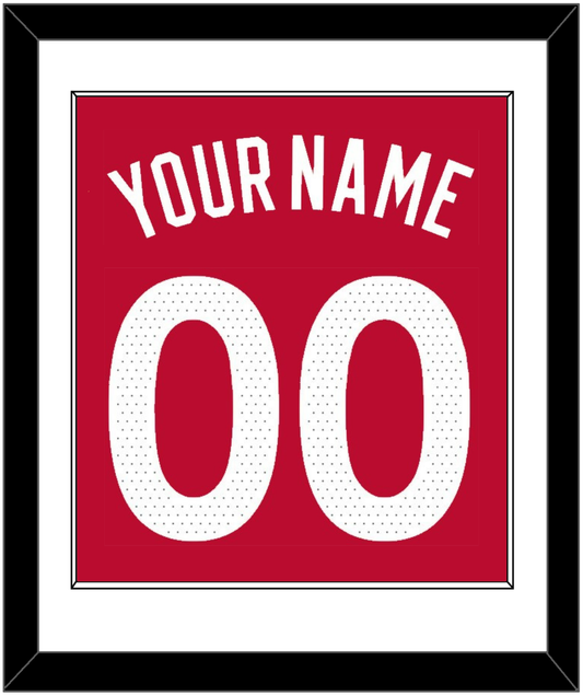 Toronto Name & Number - Red Icon (2015-2020) - Essential Tier 1