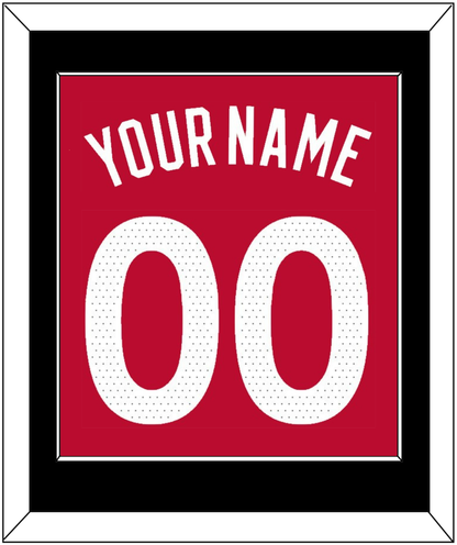 Toronto Name & Number - Red Icon (2015-2020) - Essential Tier 2