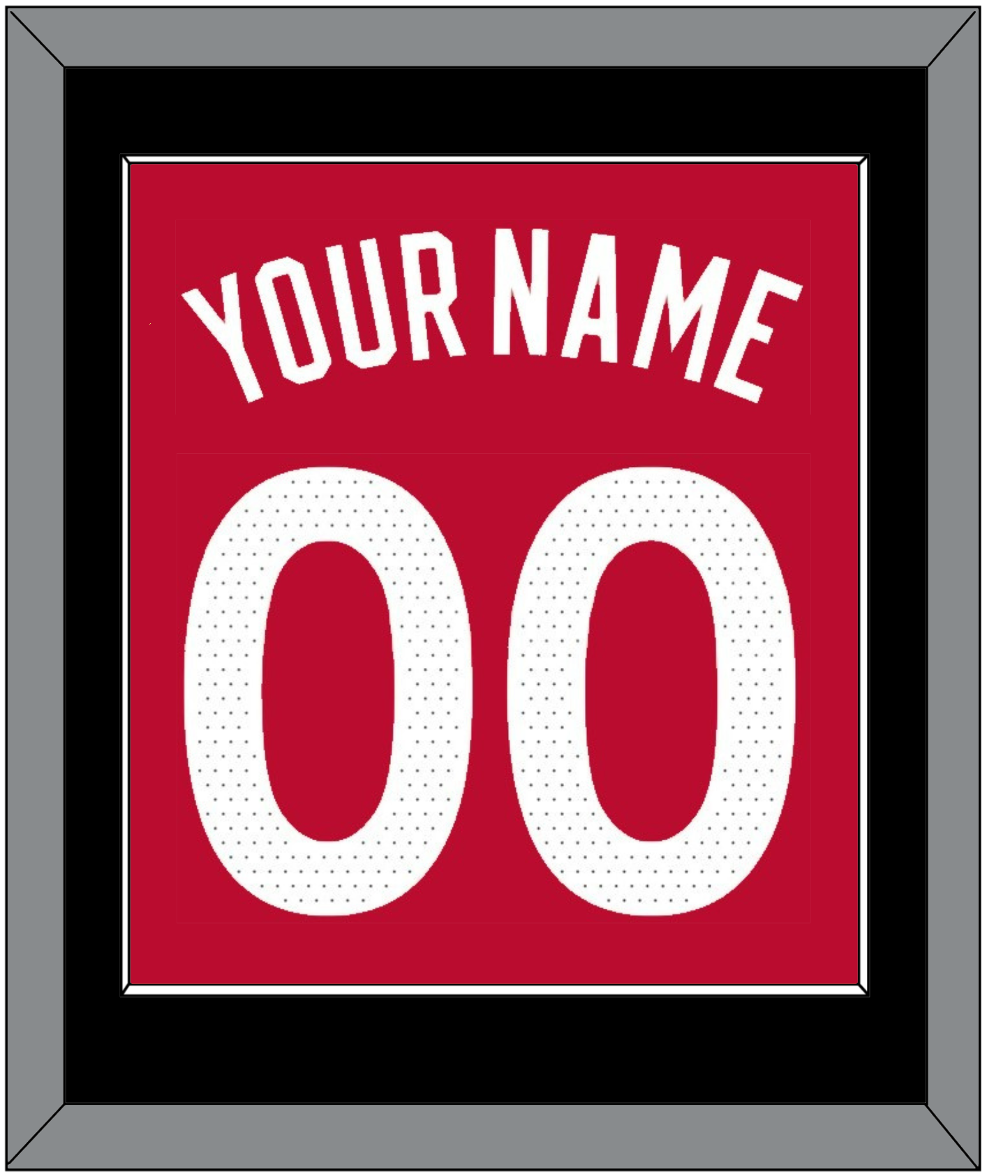 Toronto Name & Number - Red Icon (2015-2020) - Essential Tier 2