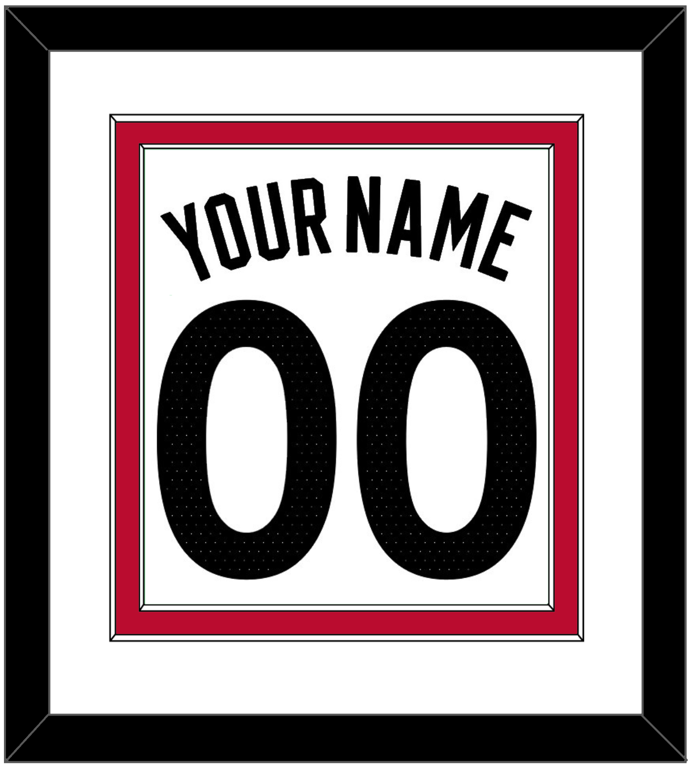Toronto Name & Number - White Association (2015-2020) - Signature Tier 1