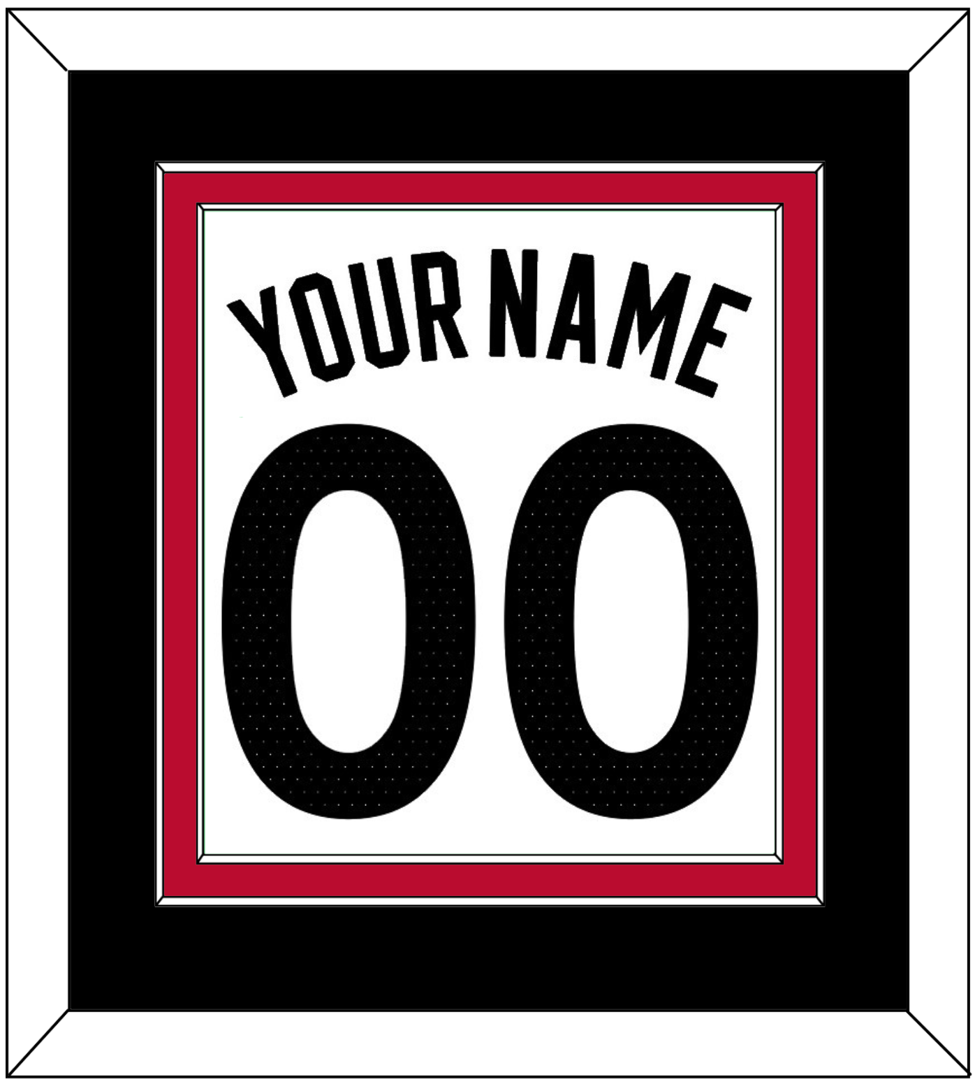 Toronto Name & Number - White Association (2015-2020) - Signature Tier 3