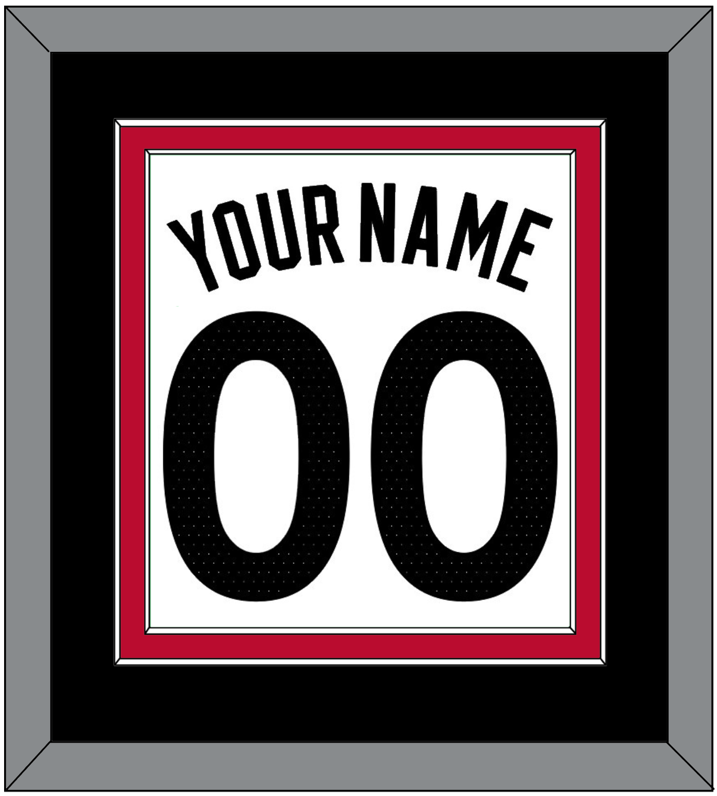 Toronto Name & Number - White Association (2015-2020) - Signature Tier 3