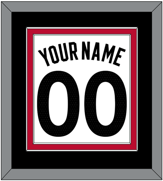 Toronto Name & Number - White Association (2015-2020) - Signature Tier 3
