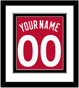 Toronto Name & Number - Red Icon (2015-2020) - Double Mat 1