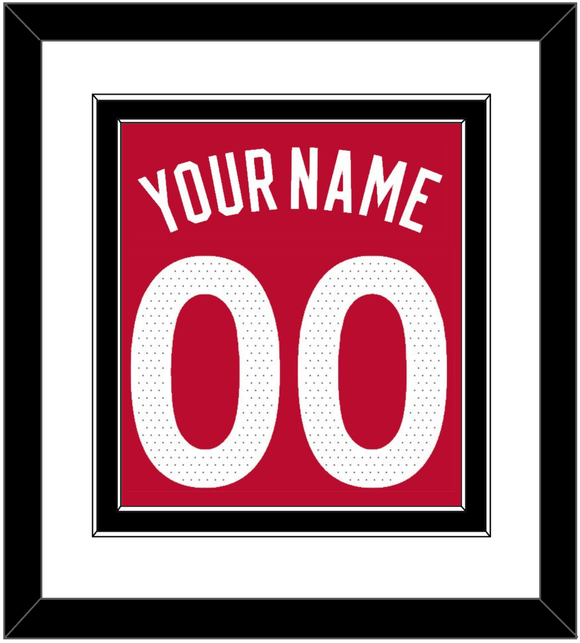 Toronto Name & Number - Red Icon (2015-2020) - Double Mat 1