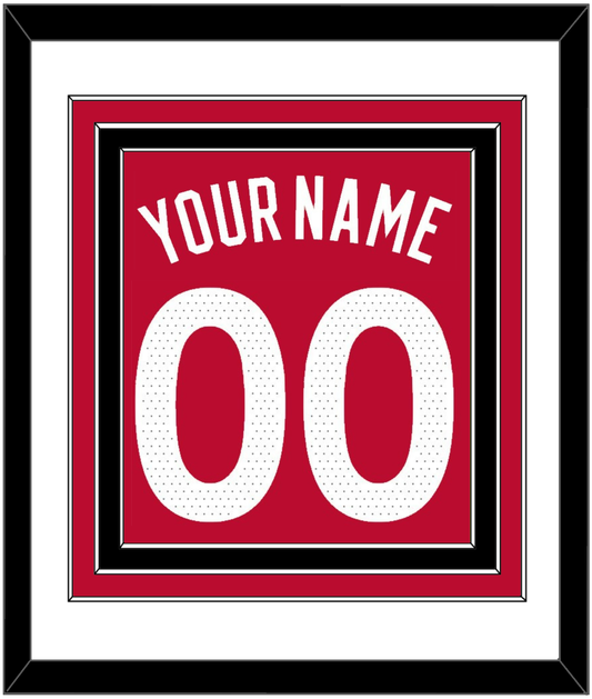 Toronto Name & Number - Red Icon (2015-2020) - Premier Tier 1