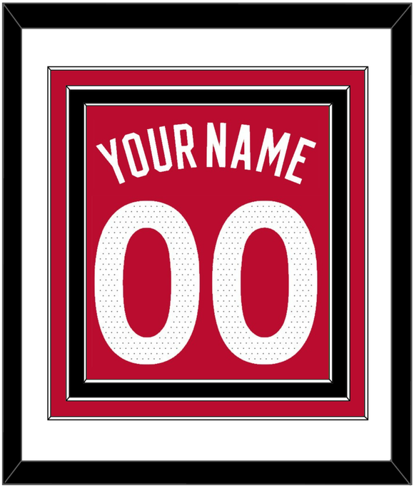 Toronto Name & Number - Red Icon (2015-2020) - Triple Mat 1