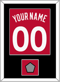 Toronto Name & Number With Champions Patch - Red Icon (2015-2020) - Single Mat 2