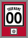 Toronto Name & Number With Finals Patch - White Association (2015-2020) - Double Mat 2