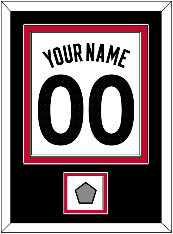 Toronto Name & Number With Champions Patch - White Association (2015-2020) - Double Mat 3