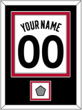 Toronto Name & Number With Finals Patch - White Association (2015-2020) - Double Mat 3