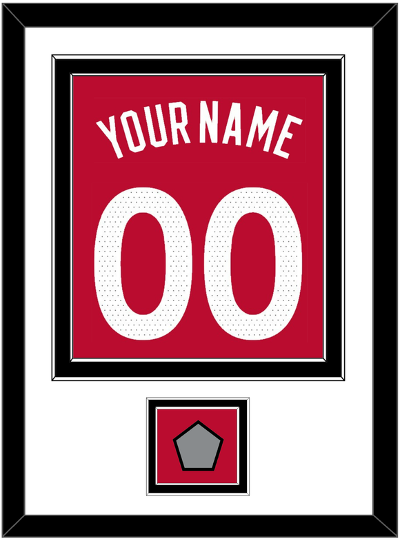 Toronto Name & Number With Finals Patch - Red Icon (2015-2020) - Double Mat 1