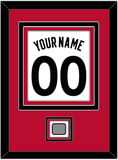 Toronto Name & Number With Finals Patch - White Association (2015-2020) - Triple Mat 2