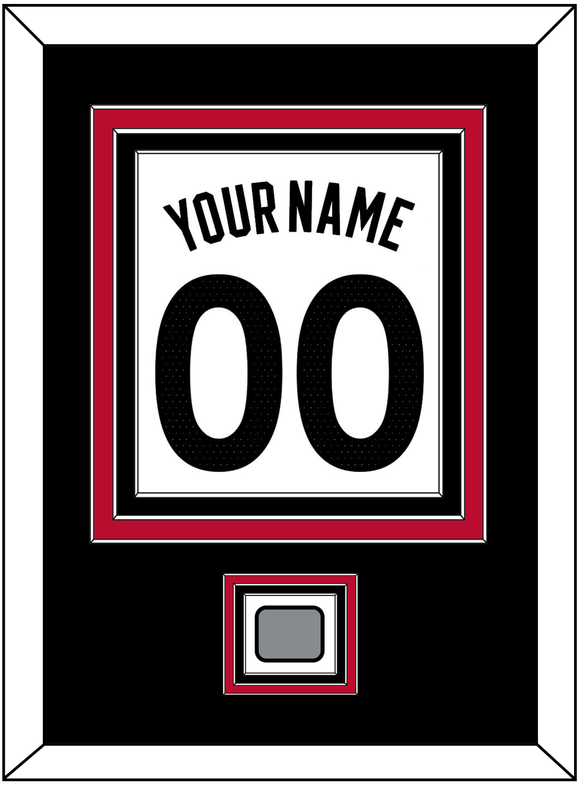 Toronto Name & Number With Finals Patch - White Association (2015-2020) - Triple Mat 3