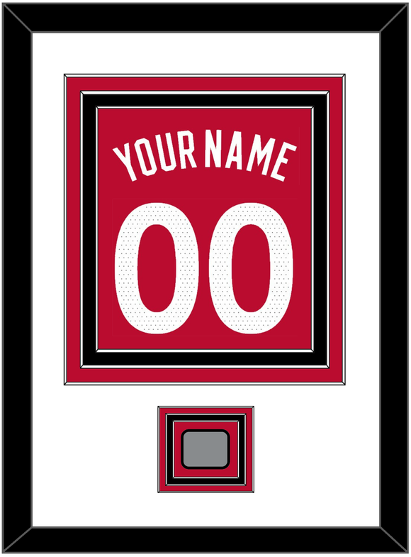 Toronto Name & Number With Finals Patch - Red Icon (2015-2020) - Triple Mat 1