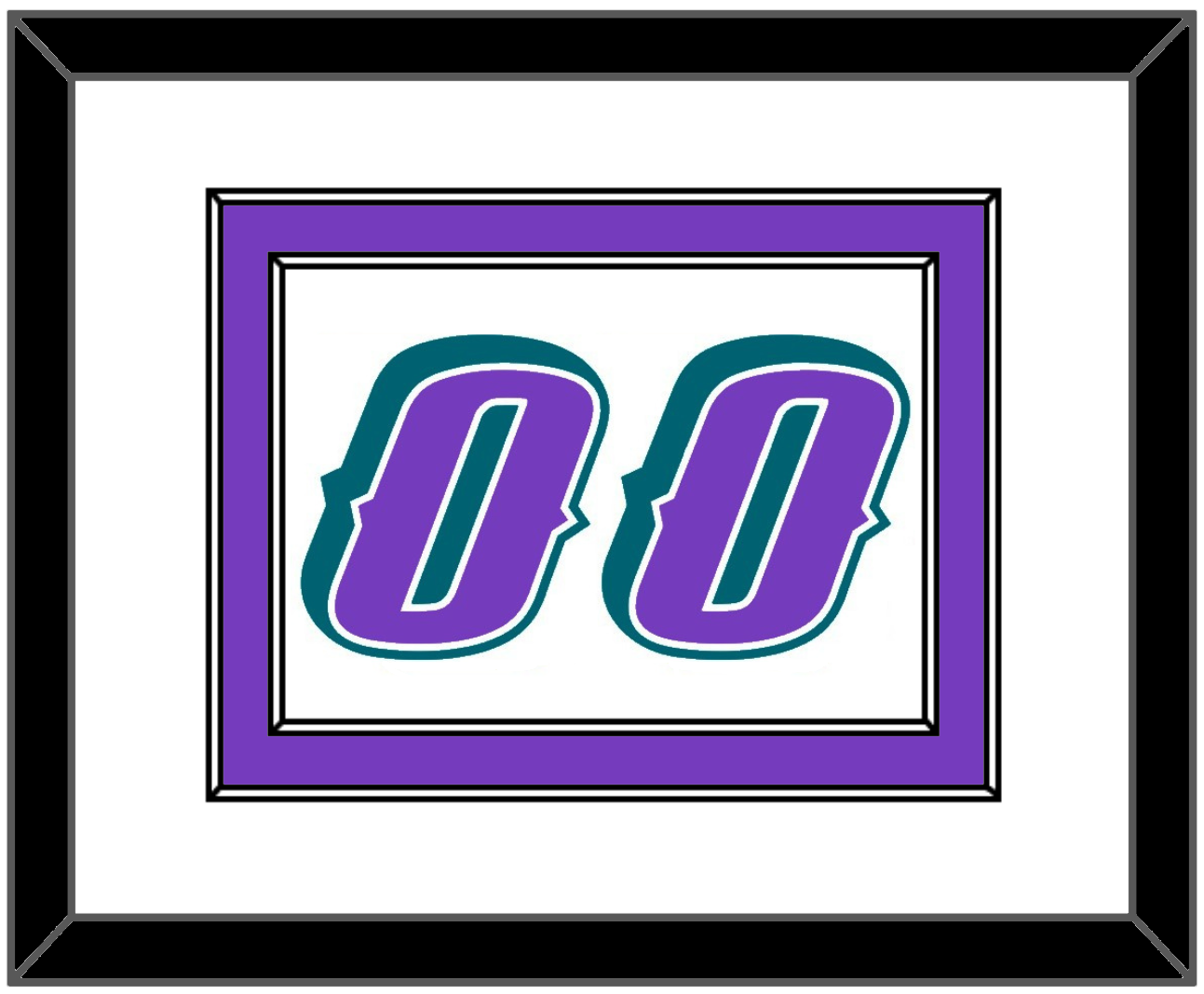 Utah Number - Home White (1996-2004) - Signature Tier 1