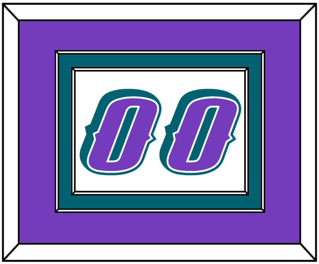 Utah Number - Home White (1996-2004) - Signature Tier 2