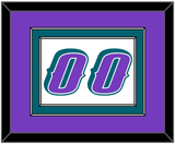 Utah Number - Home White (1996-2004) - Double Mat 2