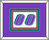 Utah Number - Home White (1996-2004) - Triple Mat 2