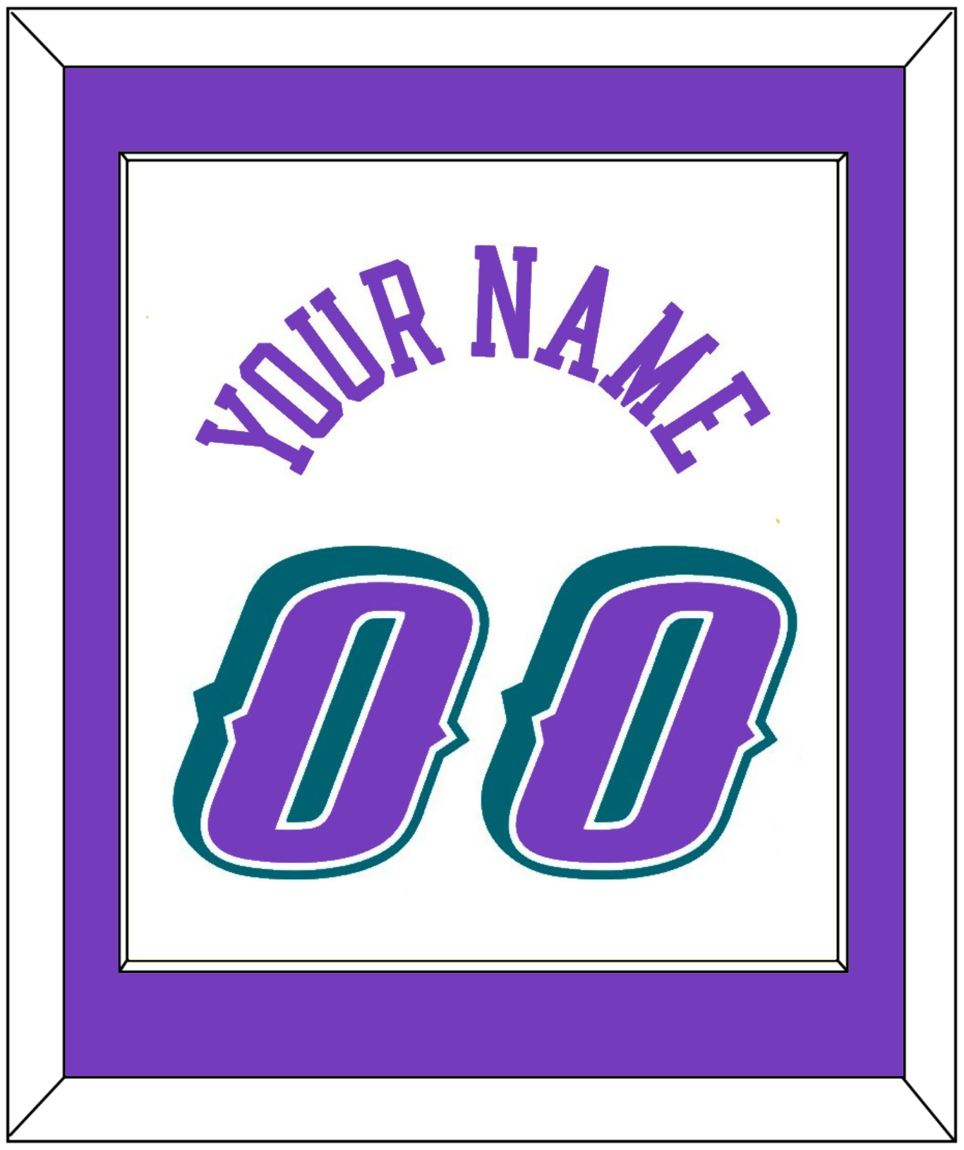 Utah Name & Number - Home White (1996-2004) - Essential Tier 1