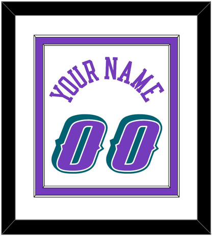Utah Name & Number - Home White (1996-2004) - Signature Tier 1